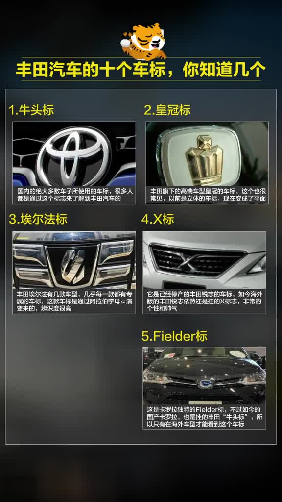 丰田有多少种车标图片